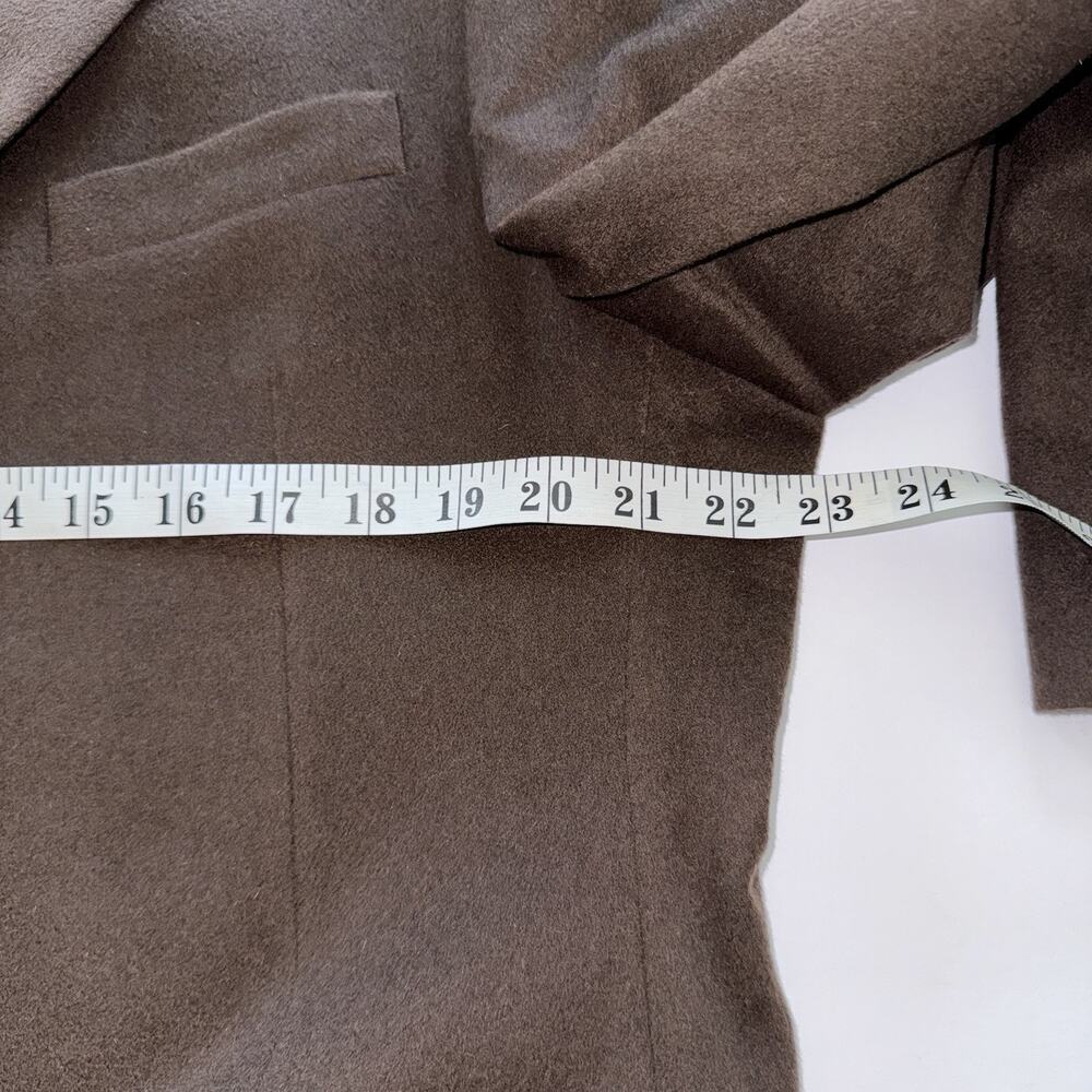 Mens Arnold Brant Cashmere Blazer Chocolate Brown Casual 3 Button 44 Long - Picture 6 of 10
